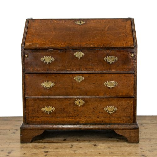 Georgian Antique Oak Bureau