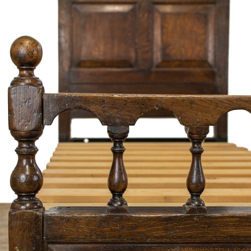 fig 2. Pair of Antique Oak Single Beds