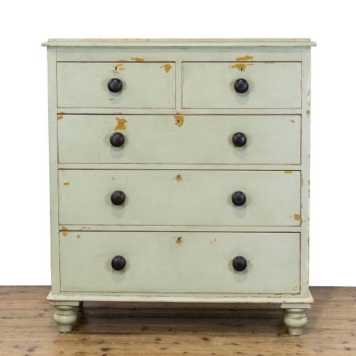 Victorian Antique Painted Pine Chest of Drawers