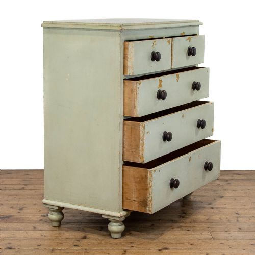 fig 1. Victorian Antique Painted Pine Chest of Drawers