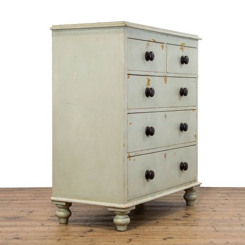 fig 2. Victorian Antique Painted Pine Chest of Drawers
