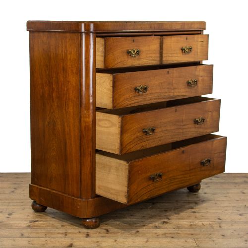 fig 1. Antique Mahogany Chest of Drawers