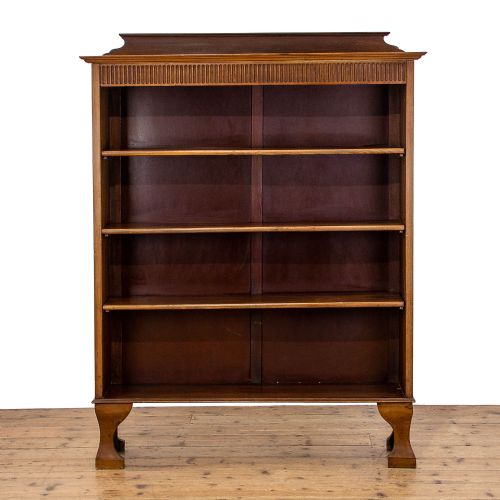 Edwardian Antique Open Bookcase
