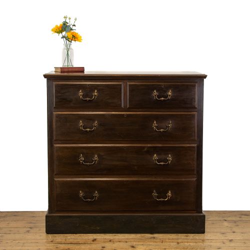 fig 1. Antique Mahogany Chest of Drawers by ‘Maple & Co’