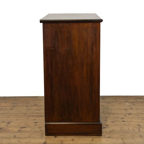 ANTIQUE INLAID MAHOGANY CHEST OF DRAWERS - ADDITIONAL PHOTO 3