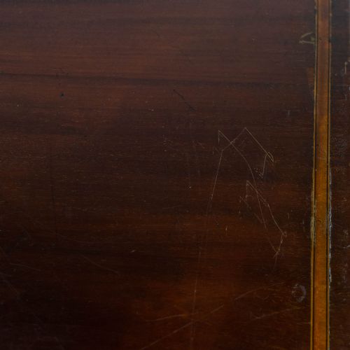 ANTIQUE INLAID MAHOGANY CHEST OF DRAWERS - ADDITIONAL PHOTO 8