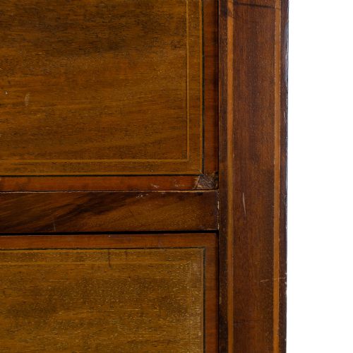 ANTIQUE INLAID MAHOGANY CHEST OF DRAWERS - ADDITIONAL PHOTO 11