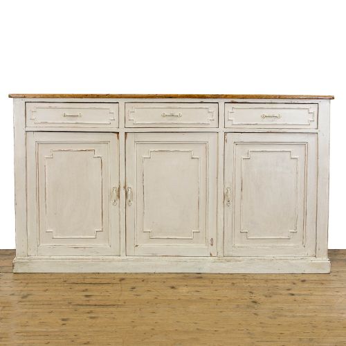 Antique White Painted Dresser Base