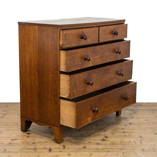 fig 2. Antique Oak Chest of Drawers