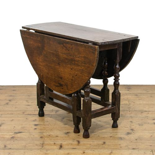 fig 1. Antique Oak Gateleg Table