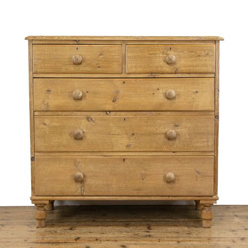 fig 2. 19th Century Antique Pine Chest of Drawers