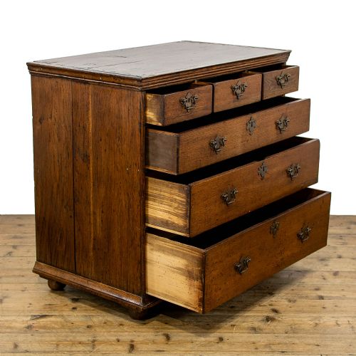 fig 1. 18th Century Antique Oak Chest of Drawers