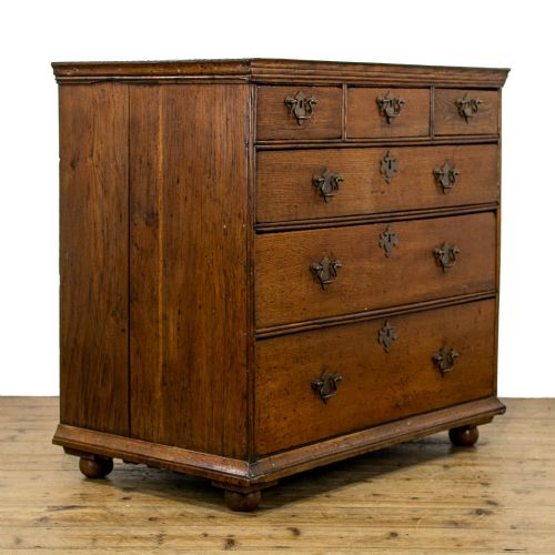 fig 2. 18th Century Antique Oak Chest of Drawers