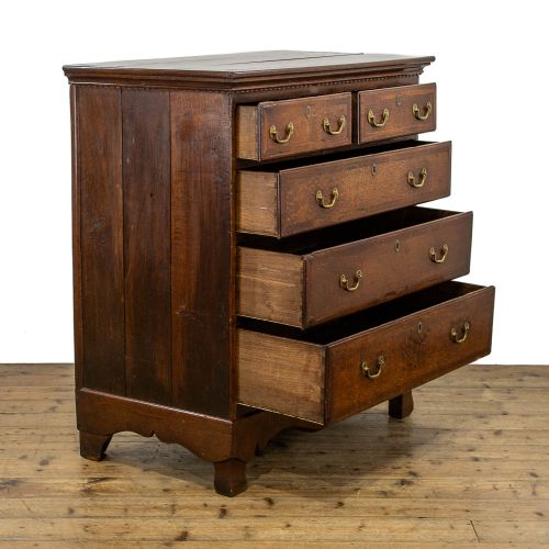 fig 1. 18th Century Antique Oak Chest of Drawers