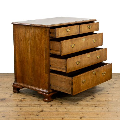 ANTIQUE WALNUT CHEST OF DRAWERS - ADDITIONAL PHOTO 2