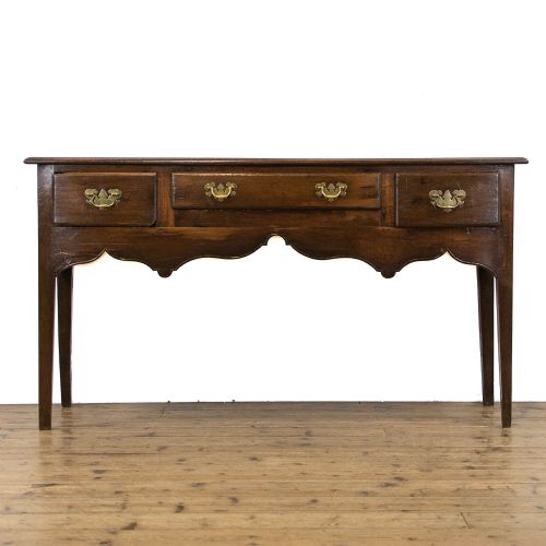 fig 1. 18th Century Antique Oak Dresser Base