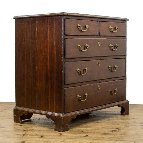 fig 1. 18th Century Antique Oak Chest of Drawers
