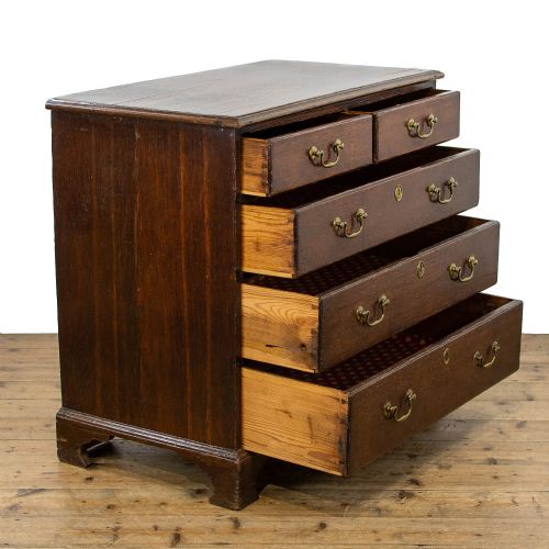 fig 2. 18th Century Antique Oak Chest of Drawers