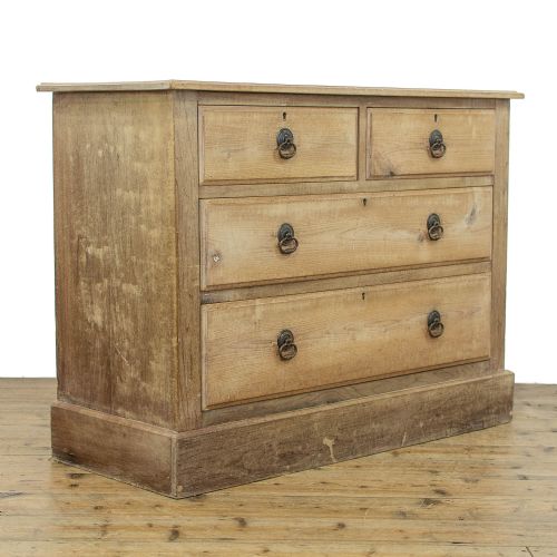 fig 1. Antique Pine Chest of Drawers