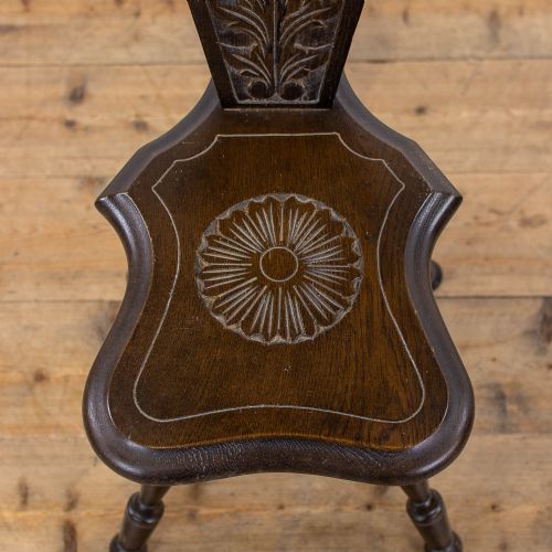fig 1. Antique Welsh Oak Spinning Chair