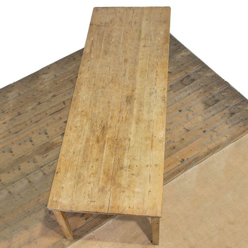 fig 2. Very Large Victorian Antique Pine Kitchen Table