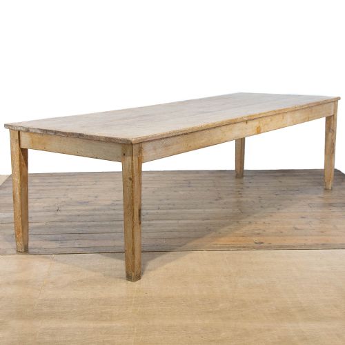 Very Large Victorian Antique Pine Kitchen Table