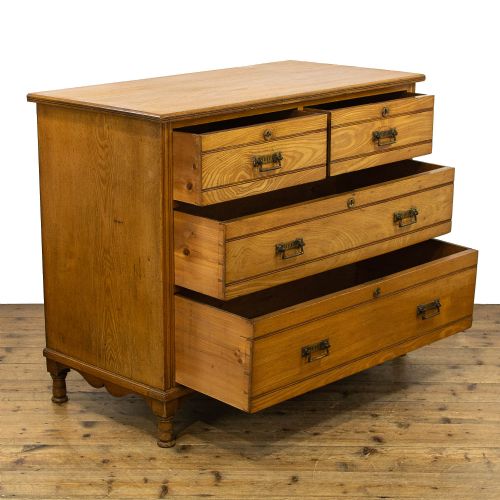 fig 1. 19th Century Antique Ash Chest of Drawers