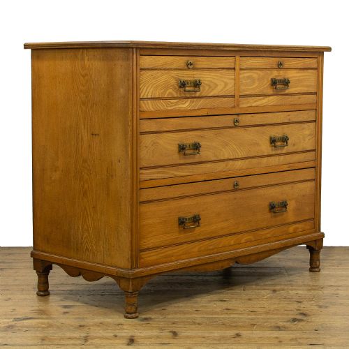 fig 2. 19th Century Antique Ash Chest of Drawers