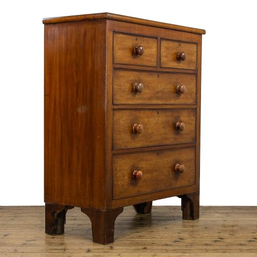 fig 1. George III Antique Mahogany Chest of Drawers