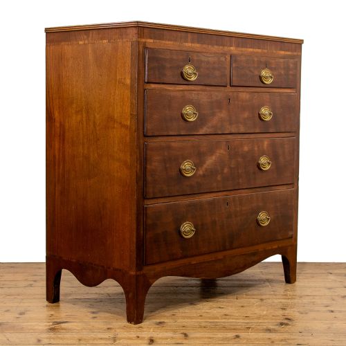 fig 1. Georgian Antique Mahogany Chest of Drawers