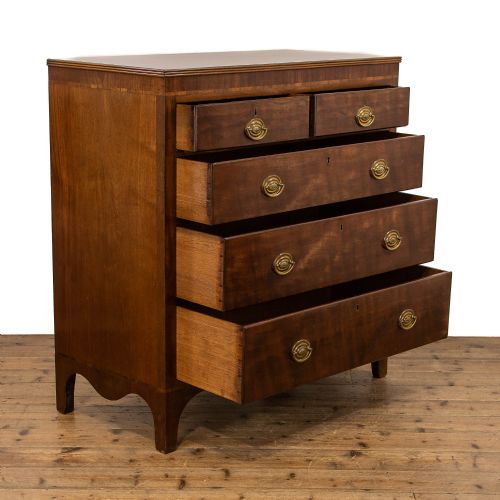 fig 2. Georgian Antique Mahogany Chest of Drawers