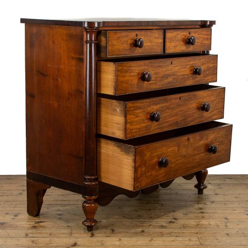 fig 2. Antique Mahogany Chest of Drawers