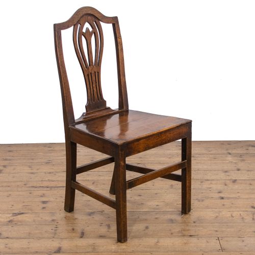 fig 2. Set of Six Antique Oak Farmhouse Chairs