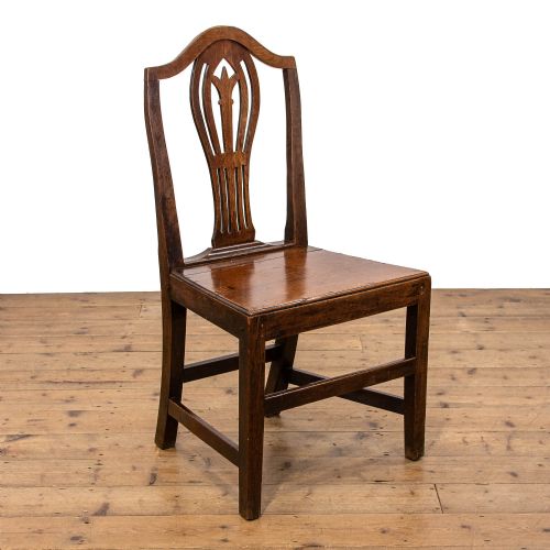 fig 2. Set of Three Antique Oak Farmhouse Chairs