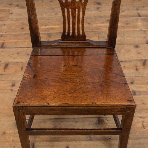 fig 3. Set of Three Antique Oak Farmhouse Chairs