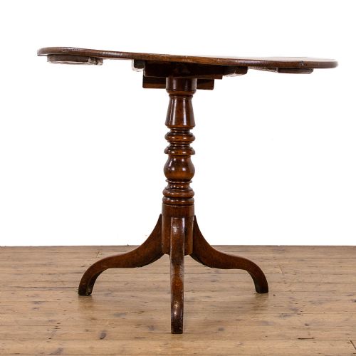 fig 2. Antique Oak Tilt Top Tripod Table
