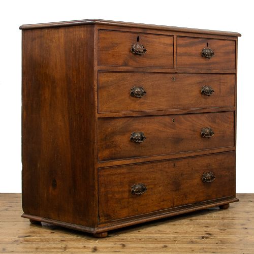 fig 1. Antique Mahogany Chest of Drawers