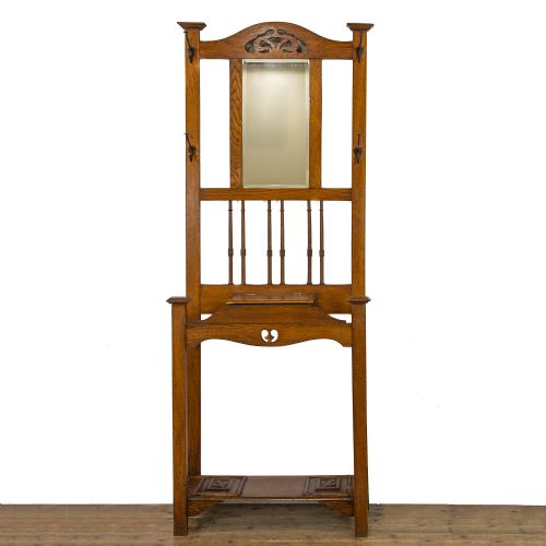 Antique Oak Hall Stand
