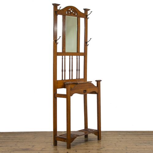 fig 1. Antique Oak Hall Stand