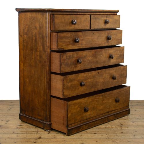 fig 2. Victorian Antique Mahogany Chest of Drawers