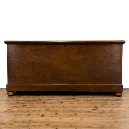 fig 1. Large Antique Elm Six Plank Coffer