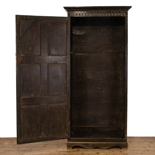 fig 1. Antique Stained Oak Cupboard