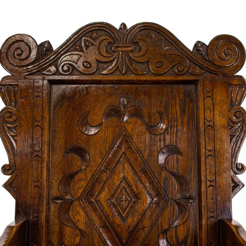 fig 2. Antique English Oak Wainscot Chair