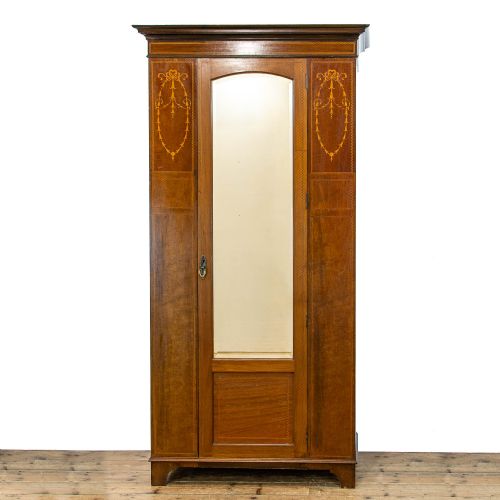 Edwardian Antique Mahogany Single Wardrobe