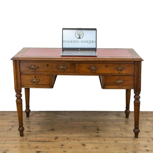 fig 1. Early 20th Century Antique Oak Desk