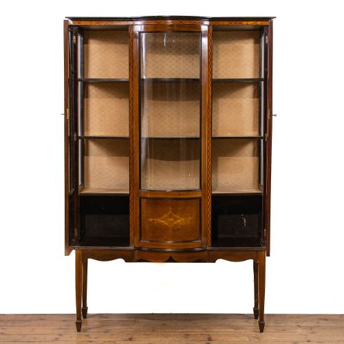 fig 1. Edwardian Antique Mahogany Glass Display Cabinet