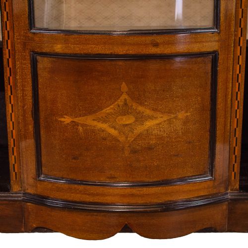 fig 2. Edwardian Antique Mahogany Glass Display Cabinet