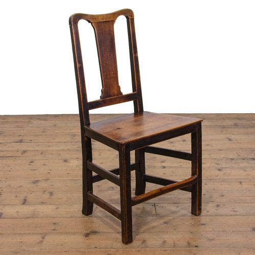 fig 2. Set of Six Georgian Antique Oak Chairs