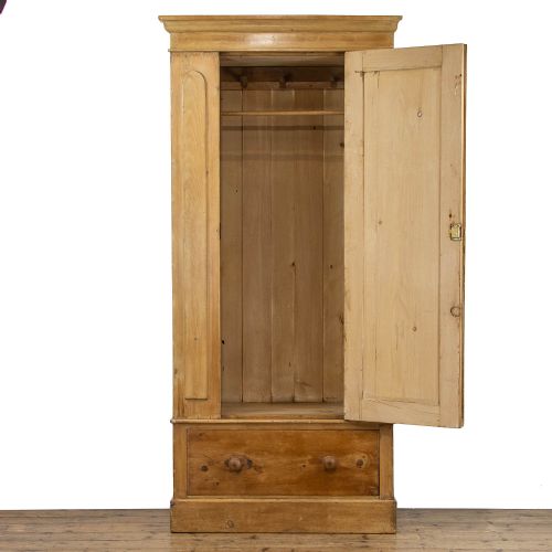 fig 1. Victorian Stripped Pine Single Wardrobe