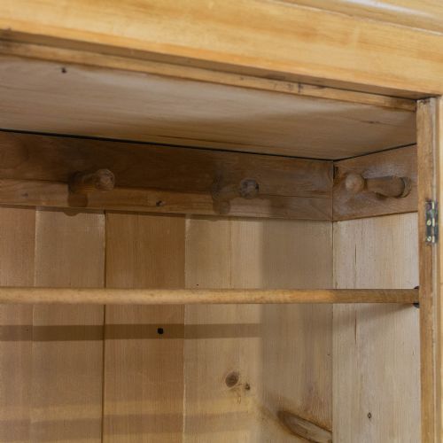 fig 2. Victorian Stripped Pine Single Wardrobe